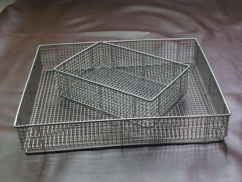 Metal Wire Basket and Tray